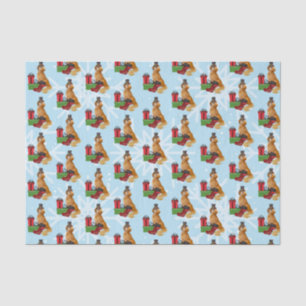 Golden Retriever Christmas  Tissue Paper