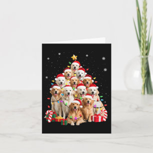 Golden Retriever Christmas Tree Ornament Decor Xma Card