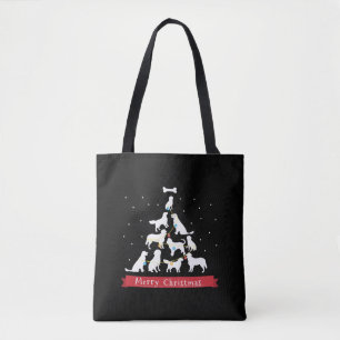 Golden Retriever Christmas Tree Tote Bag