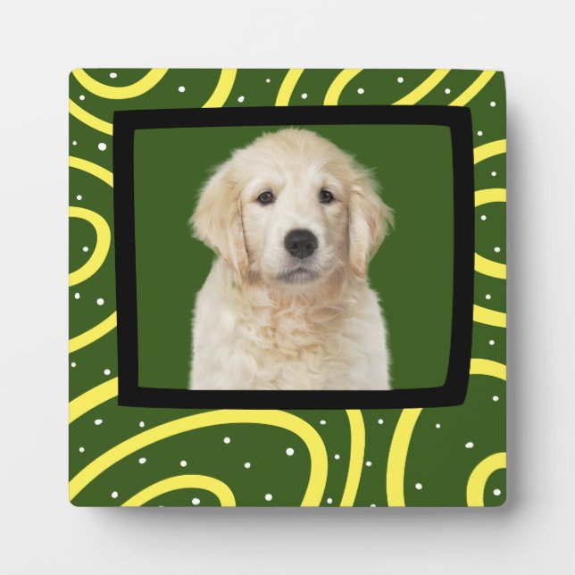 Golden Retriever customized photo frame (Front)