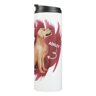 Golden retriever Cute Gift for Dog Dad Dog Mom Thermal Tumbler