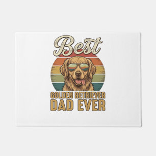 Golden Retriever Dad Ever Vintage Sunset Shirt Des Doormat