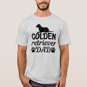 Golden Retriever Dad  Funny Men's Basic T-Shirt