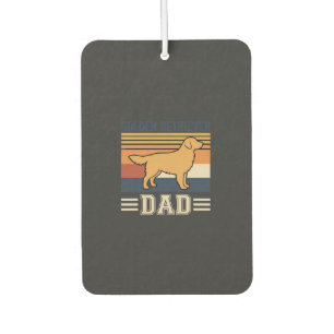 Golden Retriever Dad Retro Dog Air Freshener