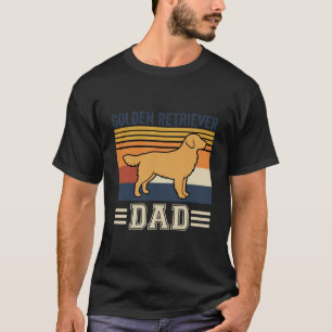 Golden Retriever Dad Retro Dog T-Shirt