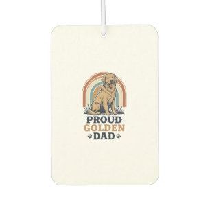 Golden Retriever Dad Shirt Vintage Dog Father Gift Air Freshener