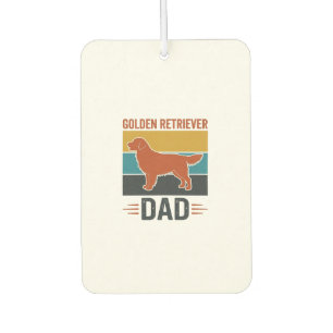 Golden Retriever Dad Vintage Dog Lover Vector Desi Air Freshener