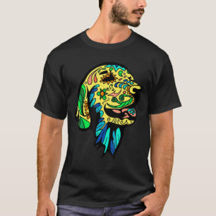 Golden Retriever-Day Of The Dead Sugar Skull T-Shirt
