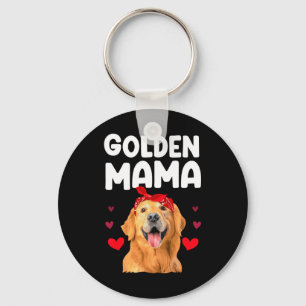 Golden Retriever Design For Mom Women Golden Retri Keychain