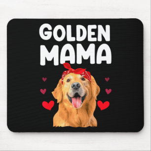 Golden Retriever Design For Mom Women Golden Retri Mouse Pad