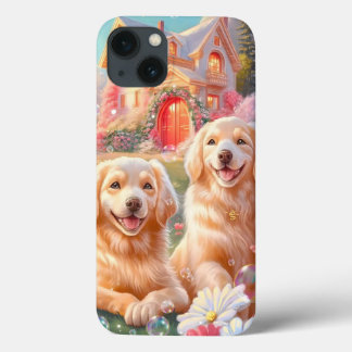 Golden Retriever Dog Art Phone Case