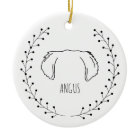 Golden Retriever Dog avec photo ornement de Noël