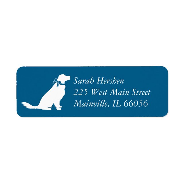 Golden Retriever Dog Baby Shower Blue Boy (Front)
