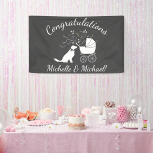 Golden Retriever Dog Baby Shower Gender Neutral Banner