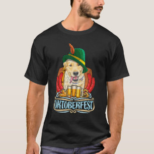 Golden Retriever Dog Beer Oktoberfest Prost Beer F T-Shirt