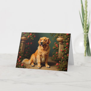 Golden Retriever Dog Blank Card