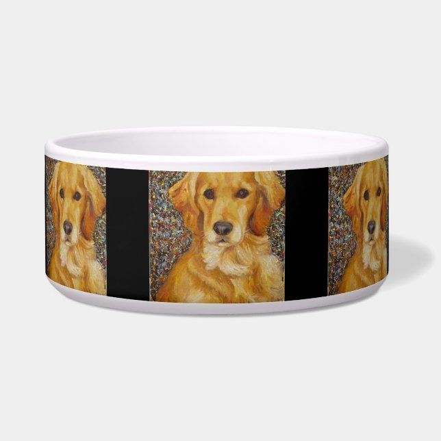 Golden Retriever Dog Bowl (Front)