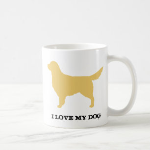 Golden Retriever Dog Breed Silhouette Custom Coffee Mug