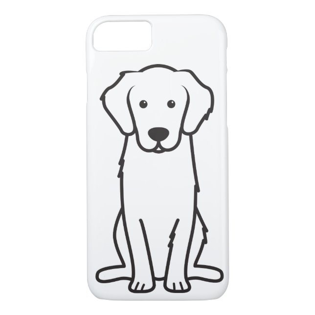Golden Retriever Dog Cartoon Case-Mate iPhone Case (Back)