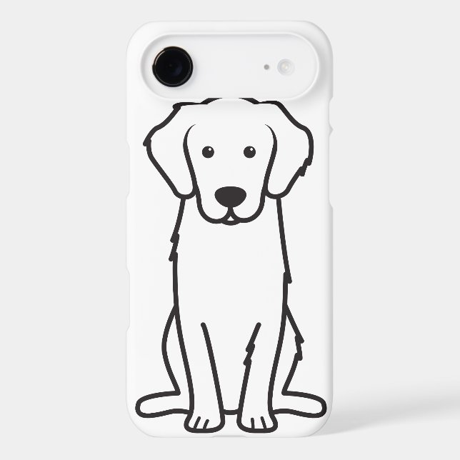 Golden Retriever Dog Cartoon Case-Mate iPhone Case (Back)