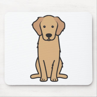 Golden Retriever Dog Cartoon Mouse Pad