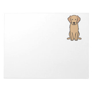 Golden Retriever Dog Cartoon Notepad