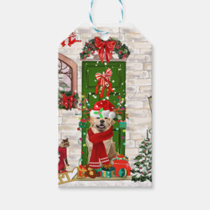 Golden Retriever Dog Christmas  Gift Tags