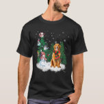 Golden Retriever Dog Christmas Snowman Xmas Tree P T-Shirt<br><div class="desc">Golden Retriever Dog Christmas Snowman Xmas Tree P</div>