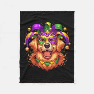 Golden Retriever Dog Costume Outfit Women Men Mard Fleece Blanket