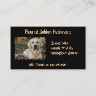 Golden Retriever Dog Custom Business Card