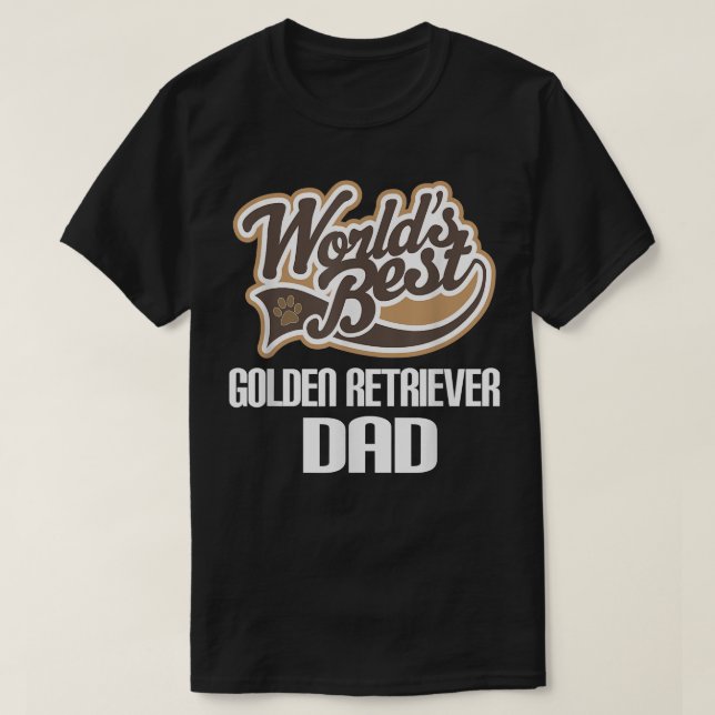 Golden Retriever Dog Dad Pet Gift  T-Shirt (Design Front)