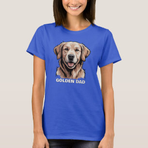Golden Retriever Dog Dad T-Shirt – Customizable Gi