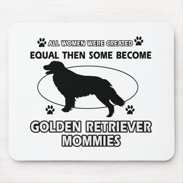 Golden Retriever dog designs Mouse Pad (Front)