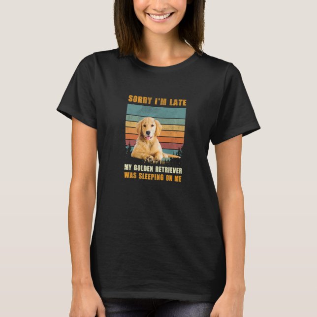 Golden Retriever Dog  Dog Owner Golden Retriever T-Shirt (Front)