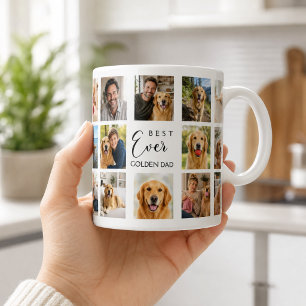 Golden Retriever dog father dad photo collage Coffee Mug