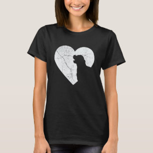 Golden Retriever Dog Funny Heart Valentine's Day D T-Shirt