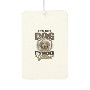 Golden Retriever Dog Hair Vintage Funny Shirt Desi Air Freshener