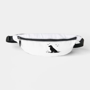 Golden Retriever Dog Halloween Moon Silhouette Ov Fanny Pack