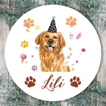 Golden Retriever Dog Hand Drawing Personalized