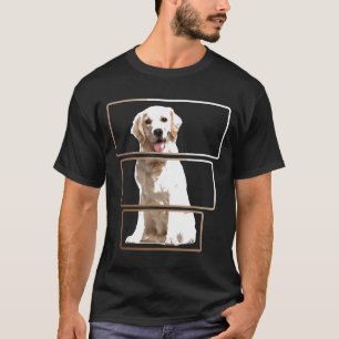 Golden Retriever Dog In A Frame Dog Lovers T-Shirt
