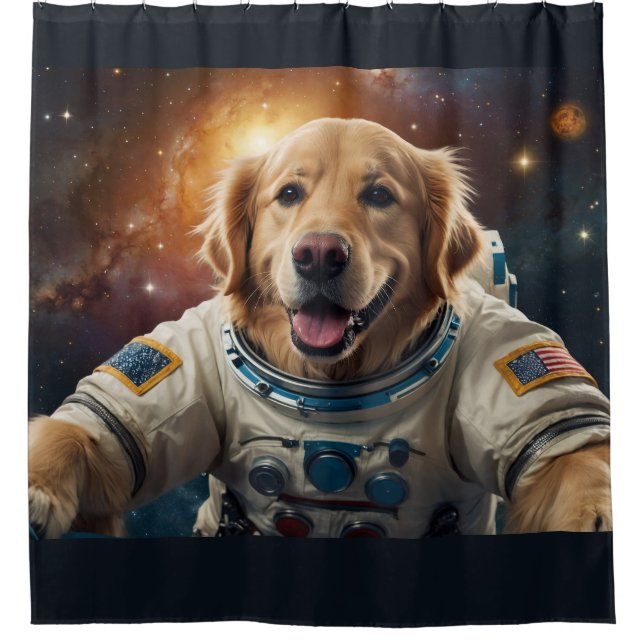 Golden Retriever Dog  in Space (Front)