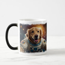 Golden Retriever Dog in Space