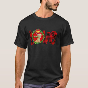 Golden Retriever Dog Love Christmas Red Plaid Buff T-Shirt