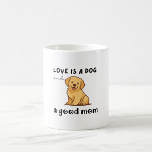 Golden Retriever Dog Mom Gift - Love is a Dog Coffee Mug