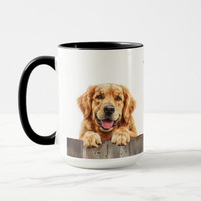 Golden Retriever Dog Mug (Left)