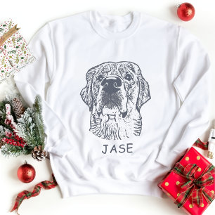 Golden Retriever Dog Personalized Hand Drawing T-Shirt