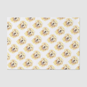Golden Retriever Dog Pet Animal watercolor Tissue Paper