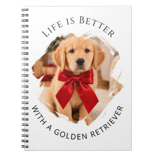 Golden Retriever dog photo Notebook