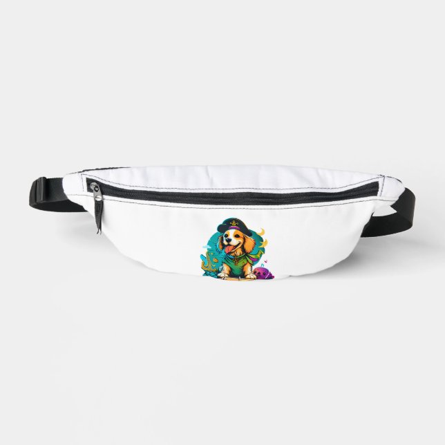 Golden Retriever Dog Pirate   Fanny Pack (Front)