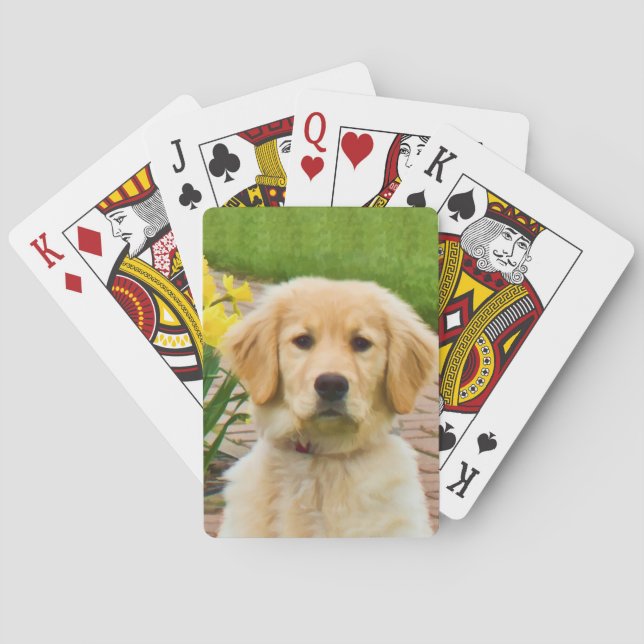 Golden Retriever Dog Playing Cards (Back)